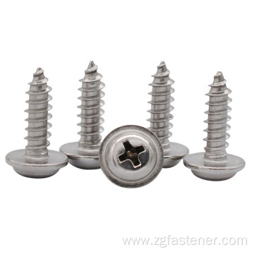 Cross Recessed Pan Head Tapping Screws With Collar DIN968